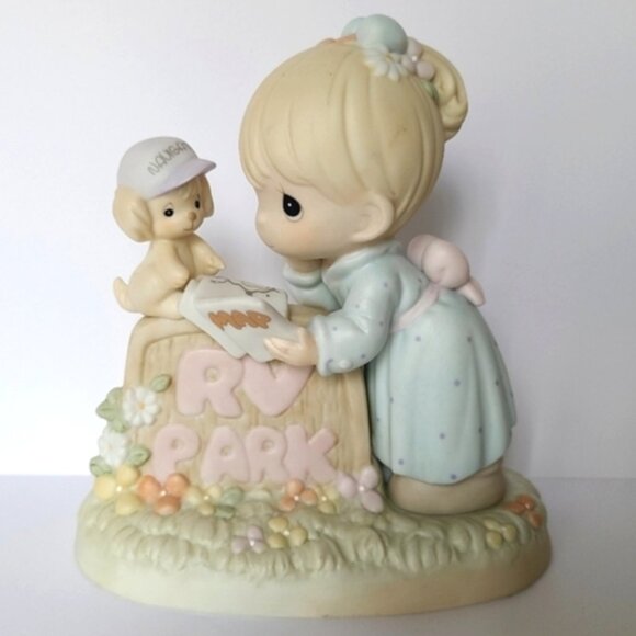 Vintage 90s Precious Moments RV Haven Fun or What Collectible Porcelain Figurine - Picture 1 of 7